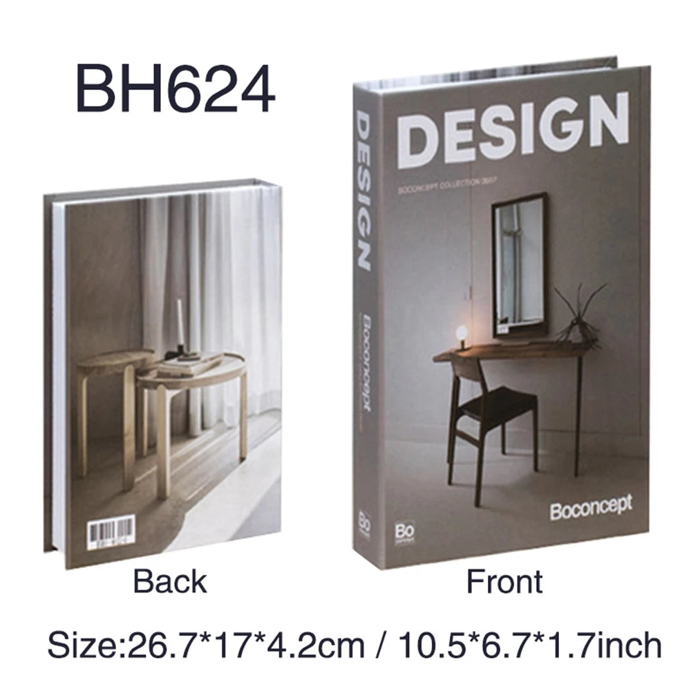 Luxury Fake Books For Decoration Living Room Decorative Book Coffee Table Bedroom Bookends Shooting Props Room Storage Box Decor